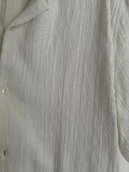 Chemisette en coton matière texturée