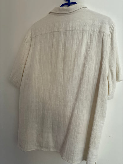 Chemisette en coton matière texturée