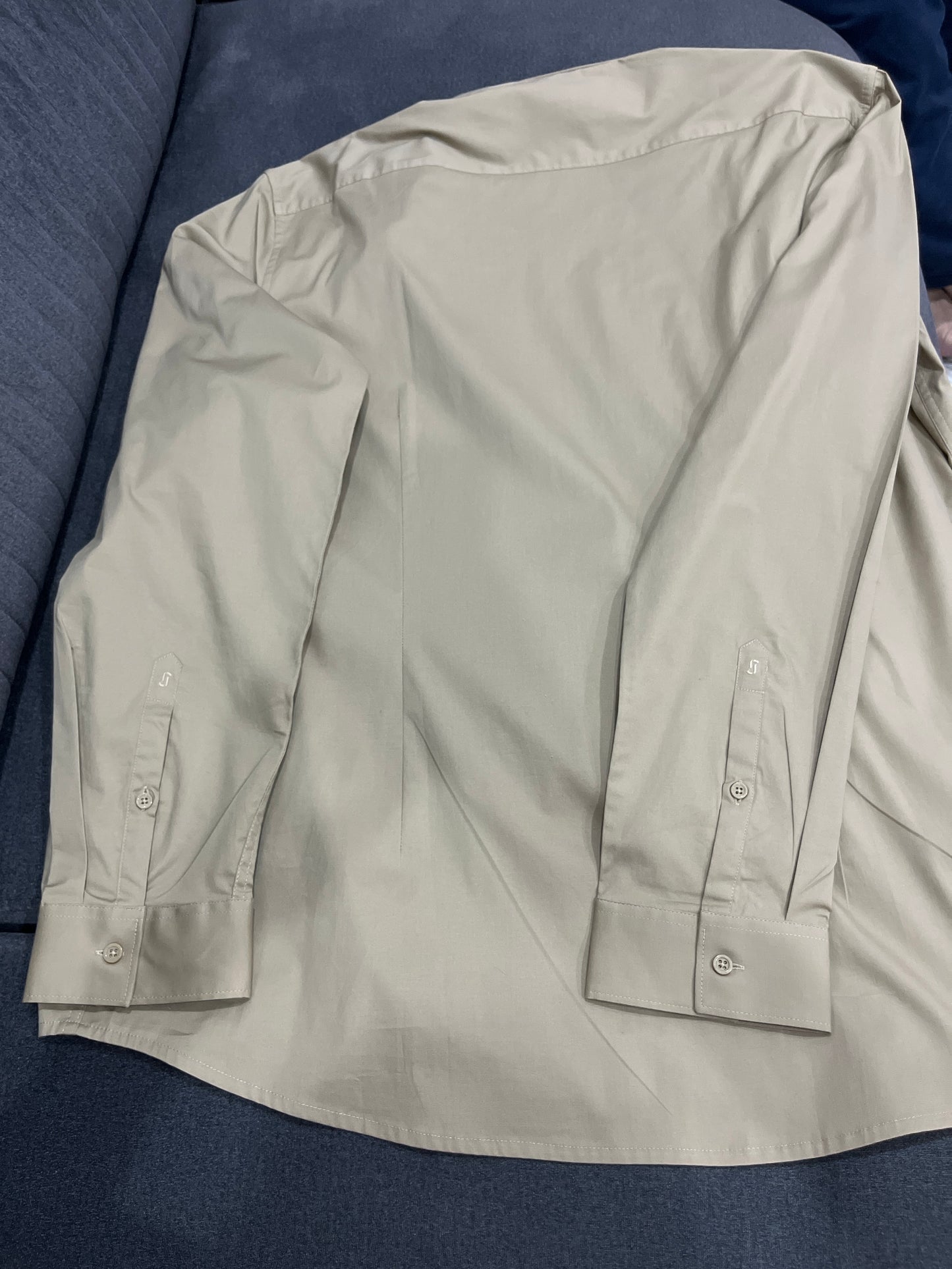 Chemise slim unie coton biologique