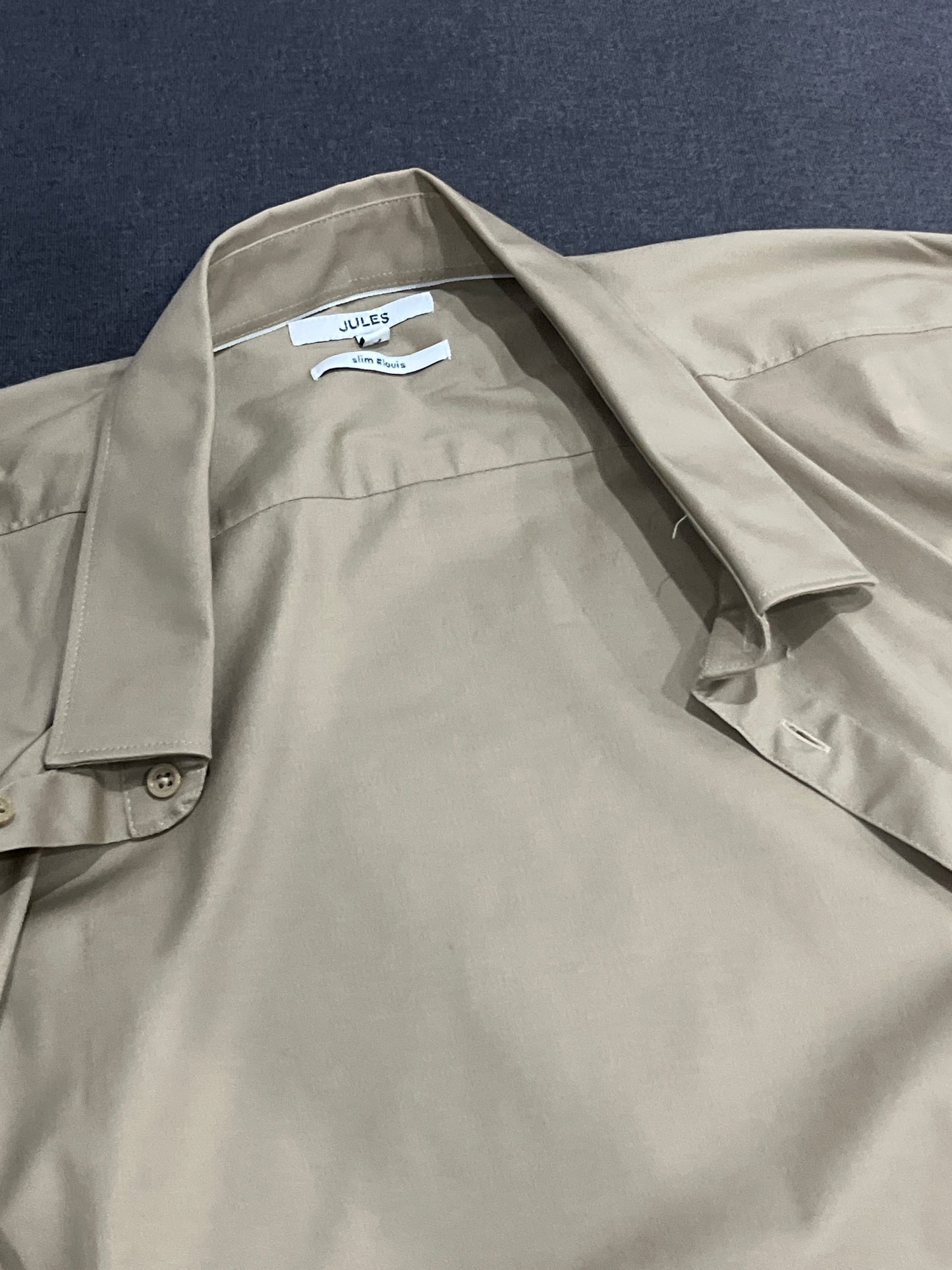 Chemise slim unie coton biologique