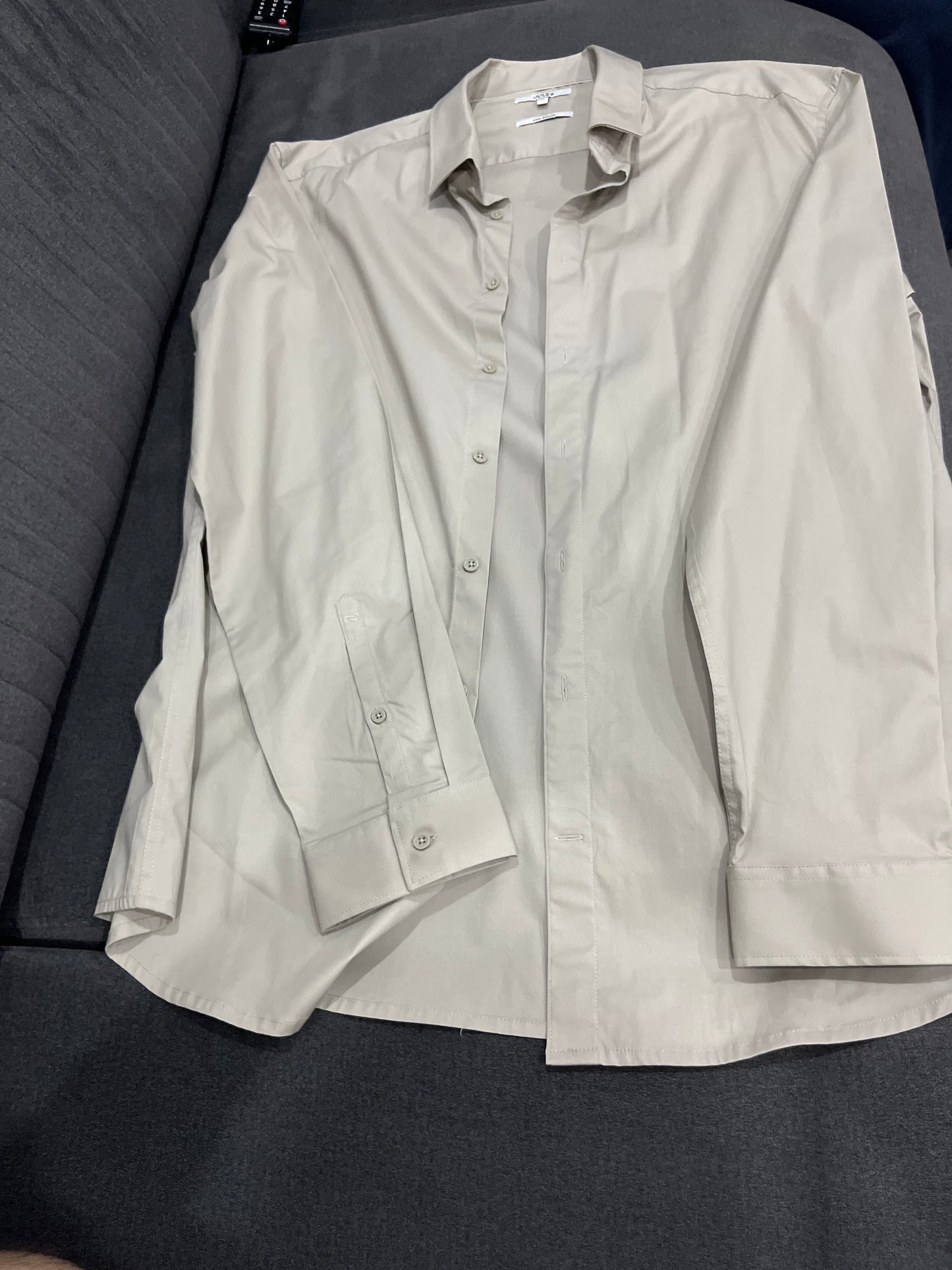 Chemise slim pop stretch unie coton biol