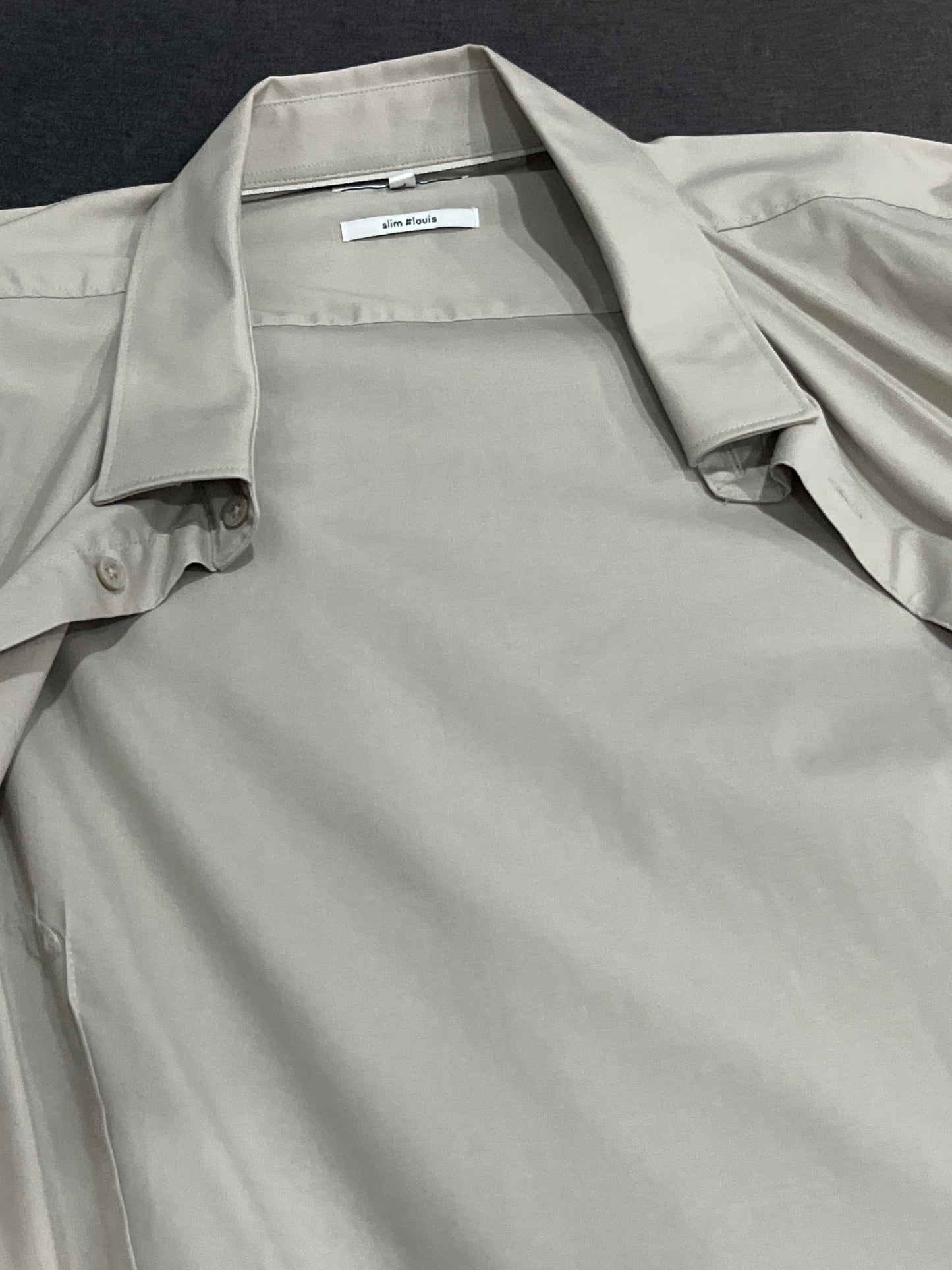 Chemise slim pop stretch unie coton biol
