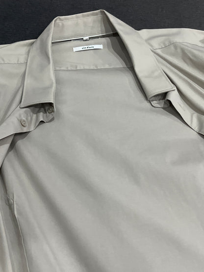 Chemise slim pop stretch unie coton biol