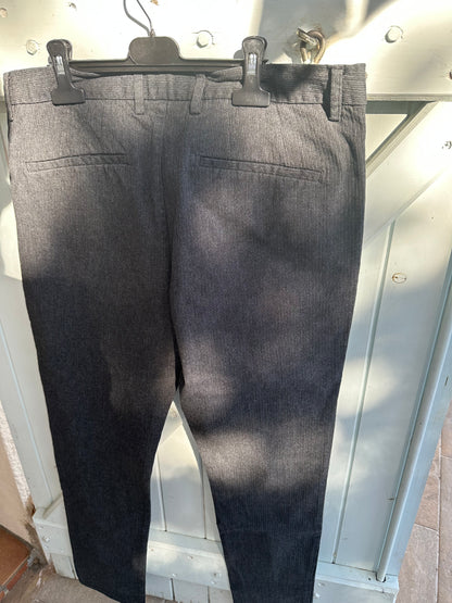 Pantalon chino slim fines rayures