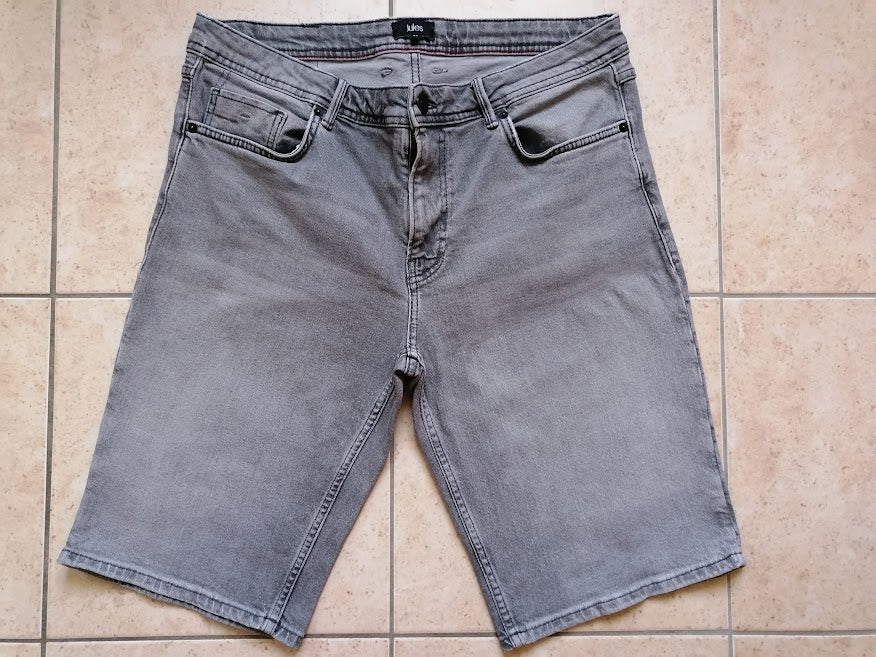 Bermuda en jean gris