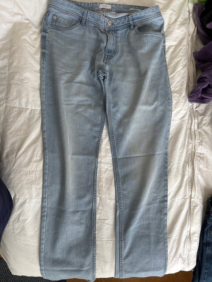 Jean straight en coton et polyester recyclés