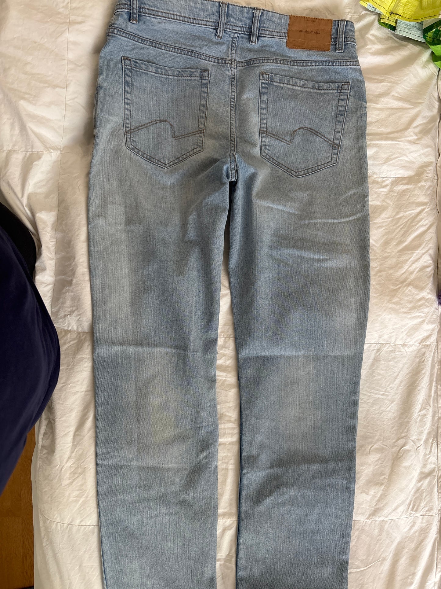 Jean straight en coton et polyester recyclés