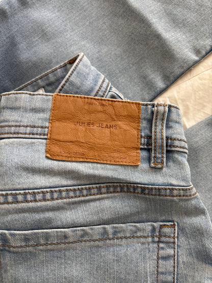 Jean straight en coton et polyester recyclés