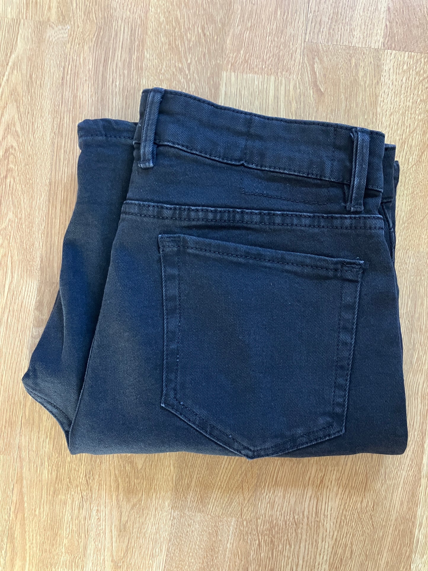 Short en jean Noir