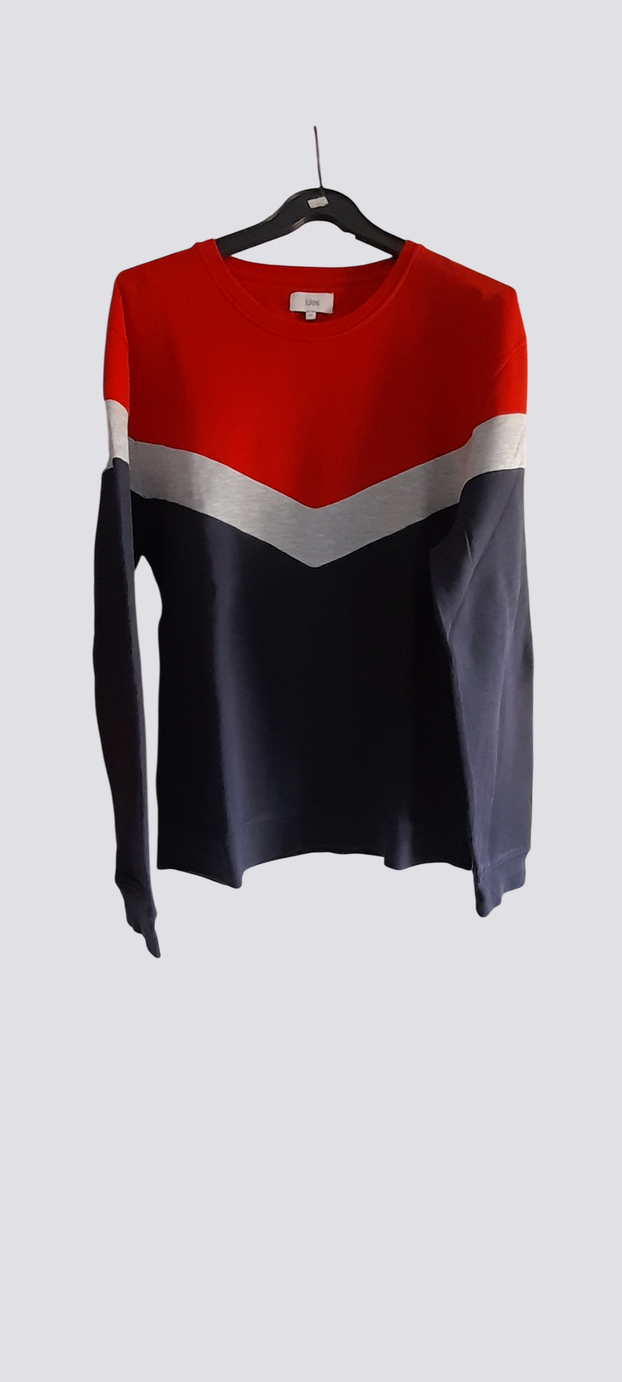 Sweat uni empiècement épaule