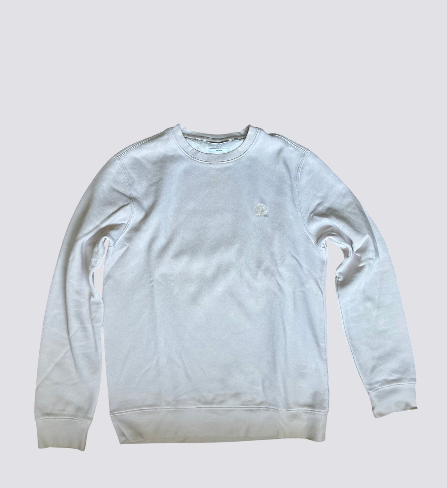 Sweat col rond uni - Beige