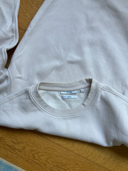 Sweat col rond uni - Beige