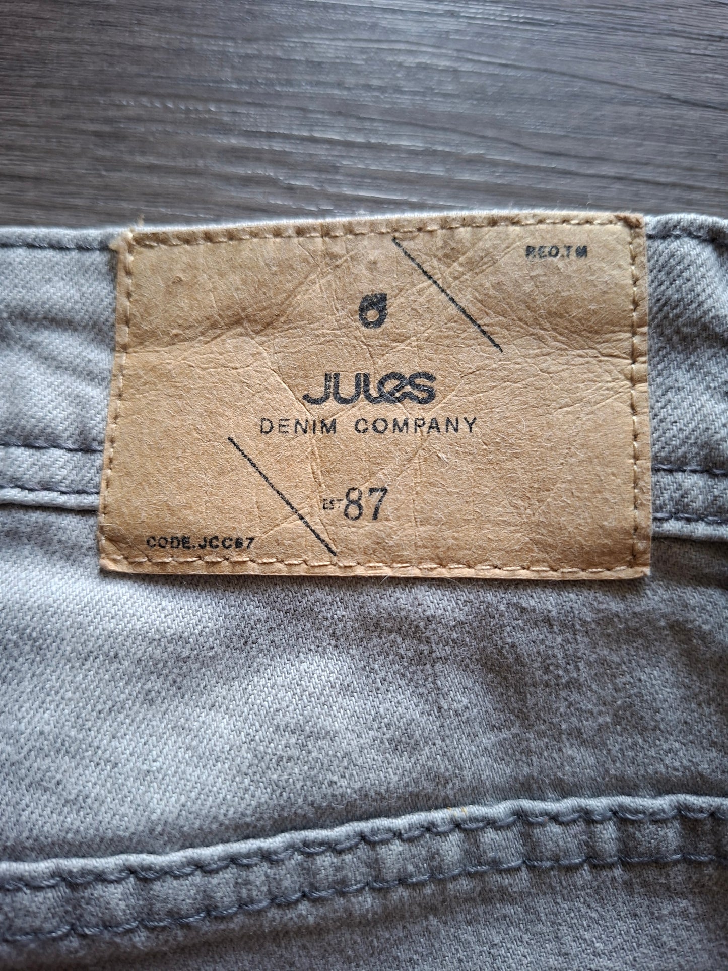 Bermuda jean gris