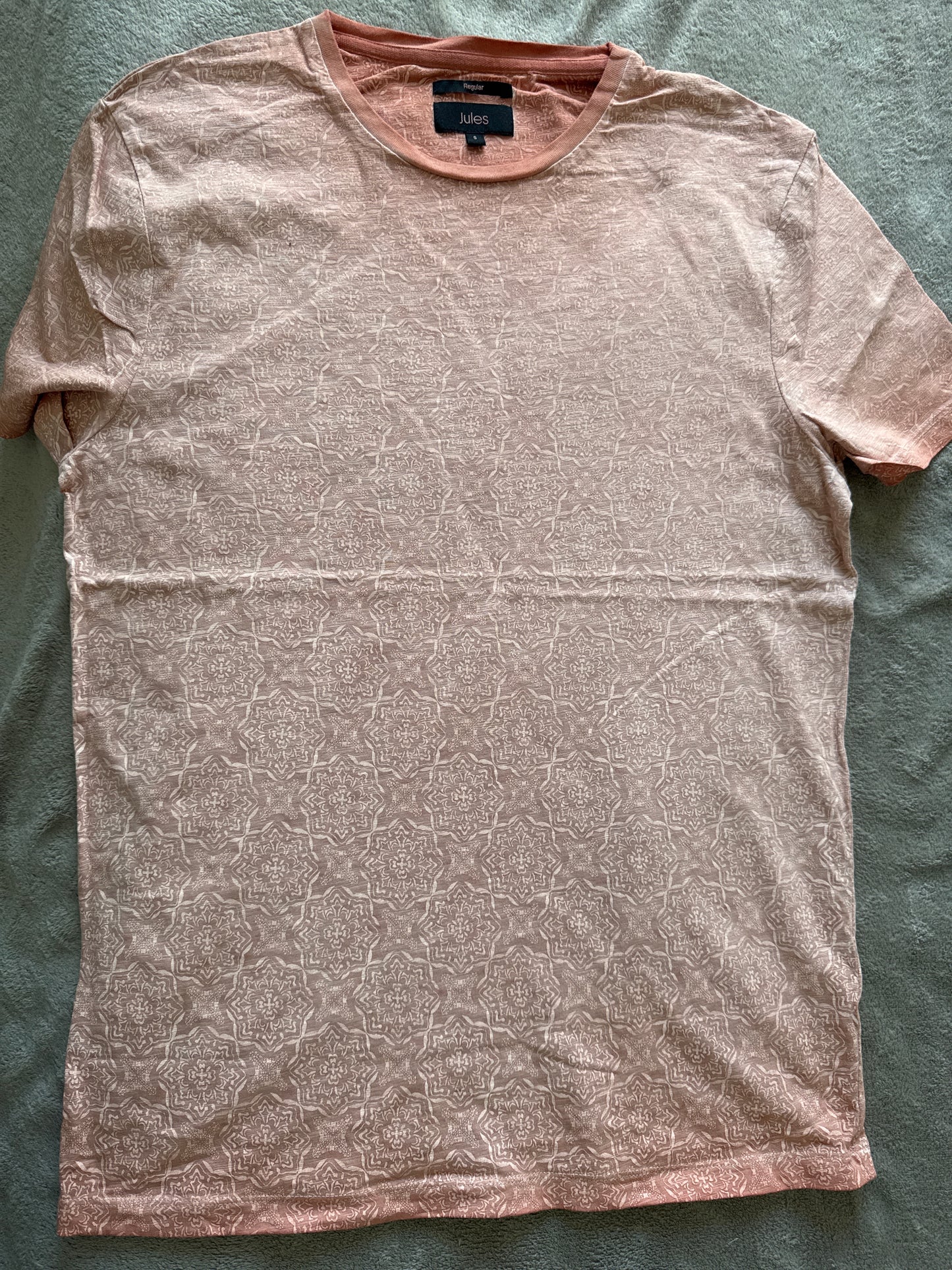 Tee shirt col rond imprimé oriental