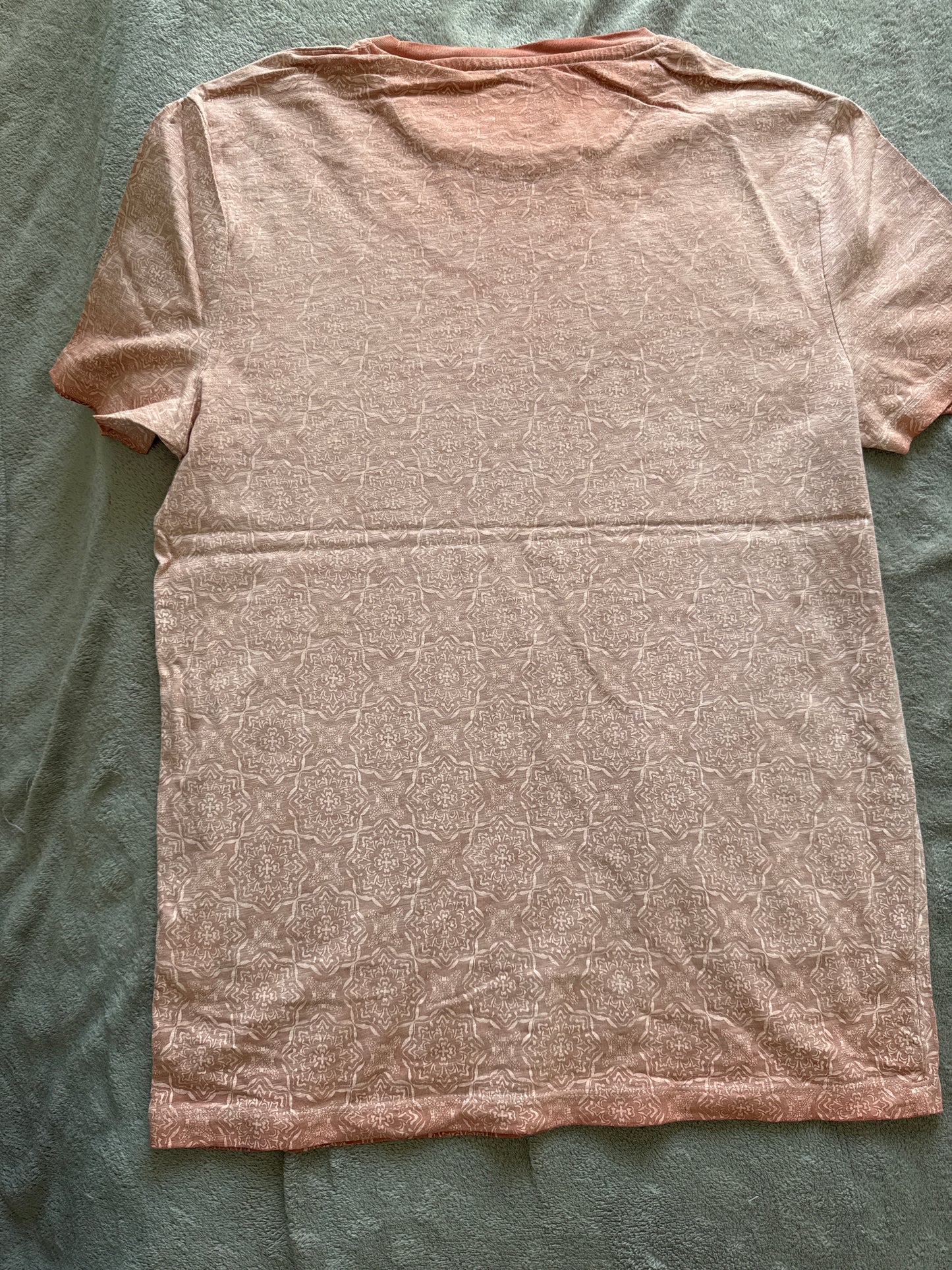 Tee shirt col rond imprimé oriental