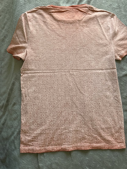 Tee shirt col rond imprimé oriental