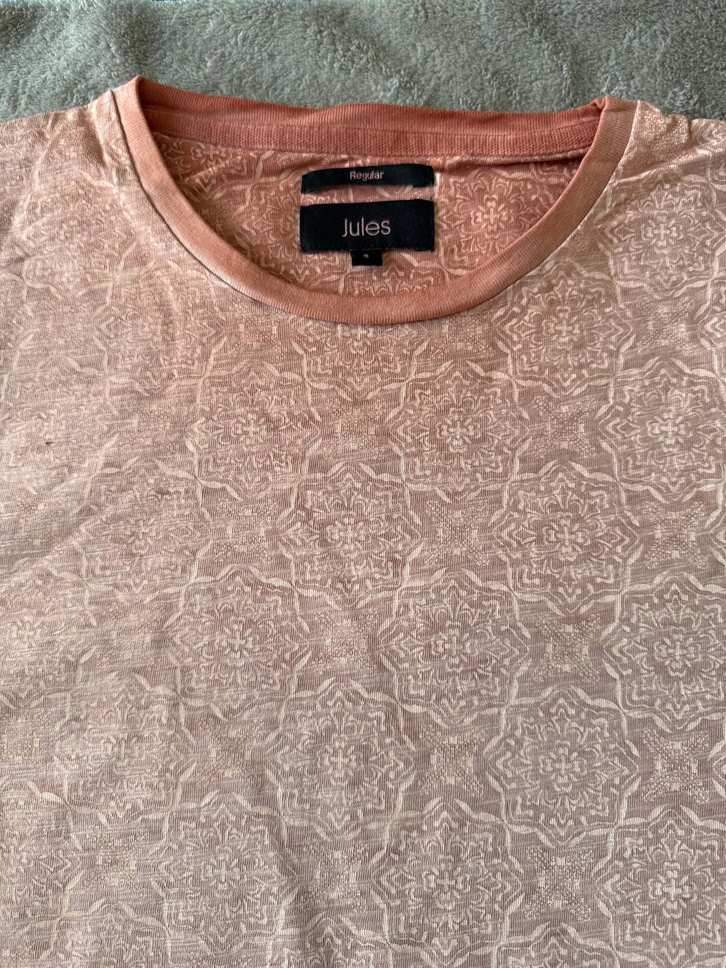 Tee shirt col rond imprimé oriental