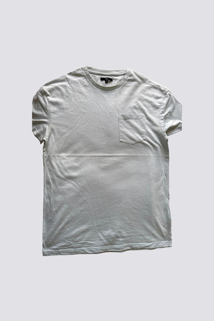 Tee shirt col rond uni à poche