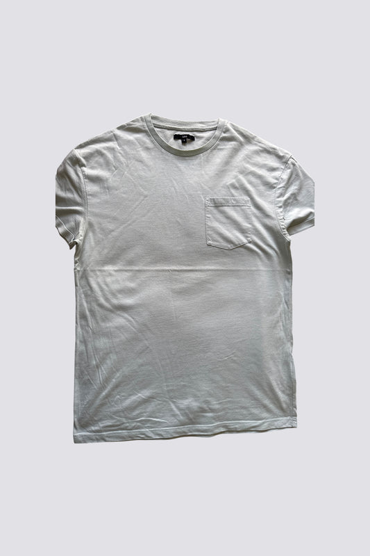 Tee shirt col rond uni à poche