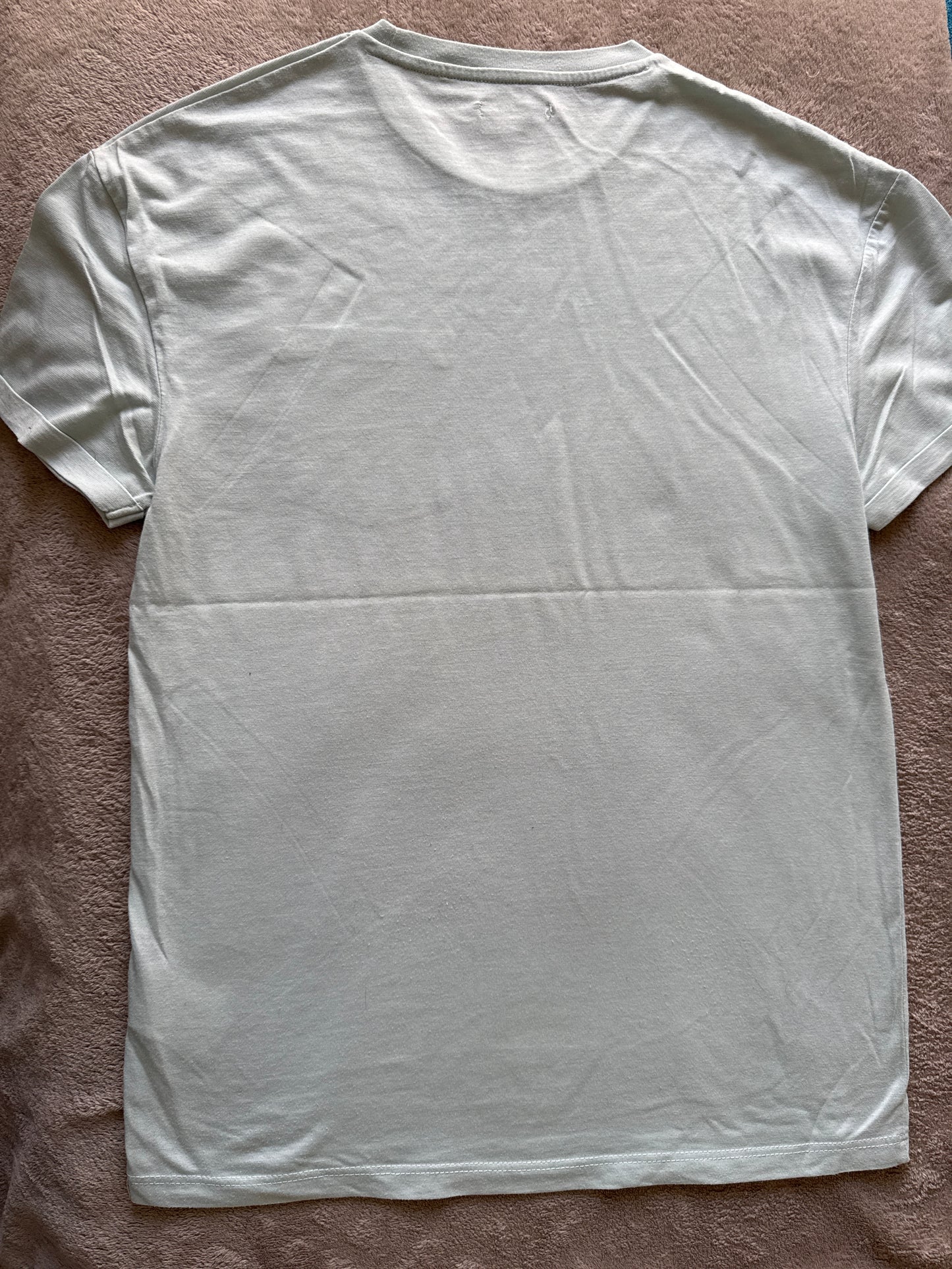 Tee shirt col rond uni à poche