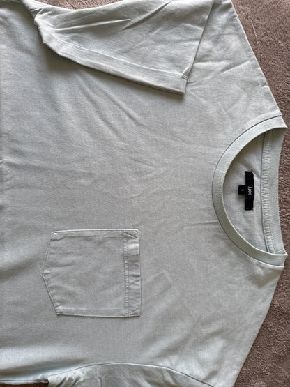 Tee shirt col rond uni à poche