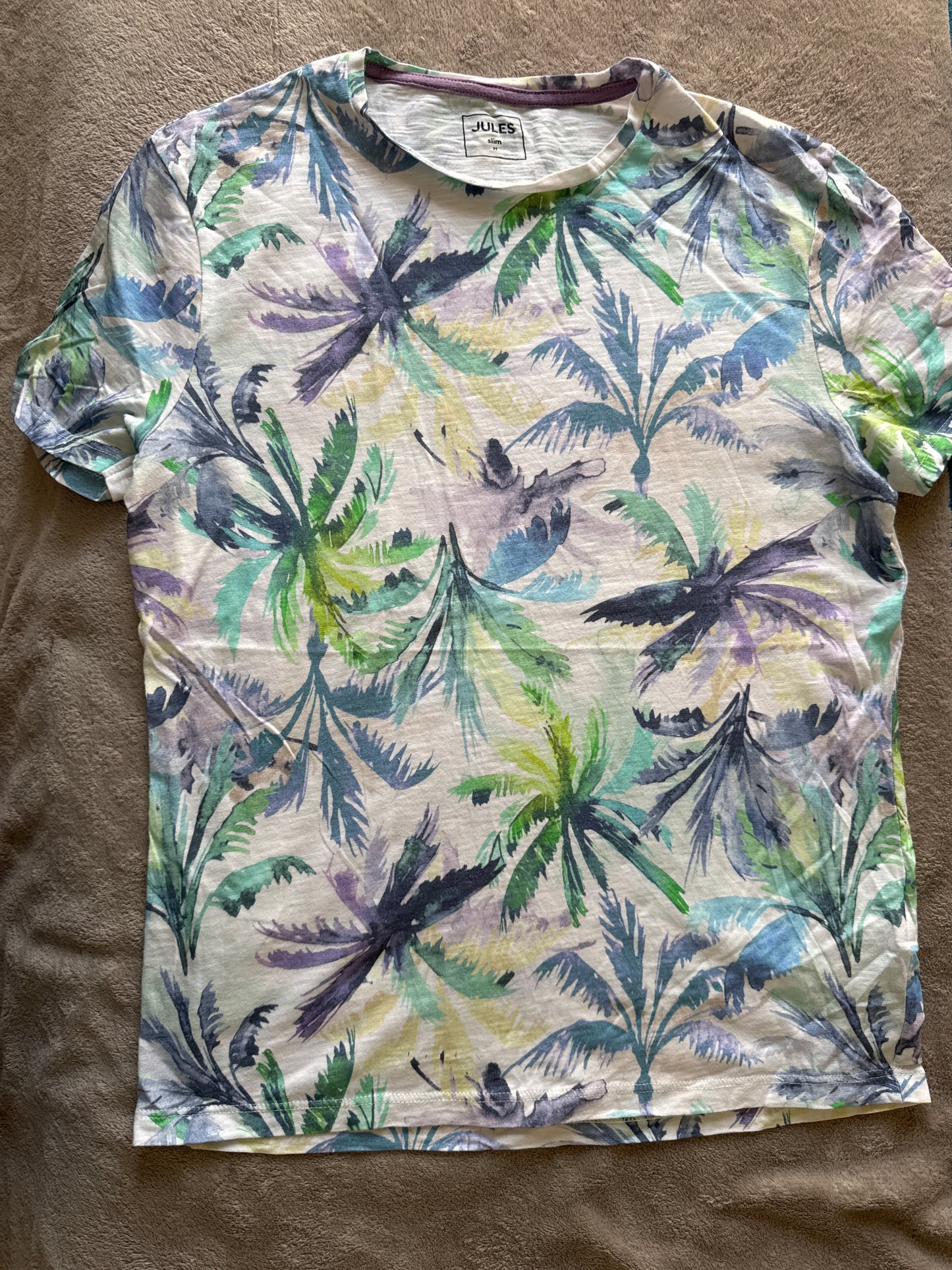 Tee shirt imprimé palmiers