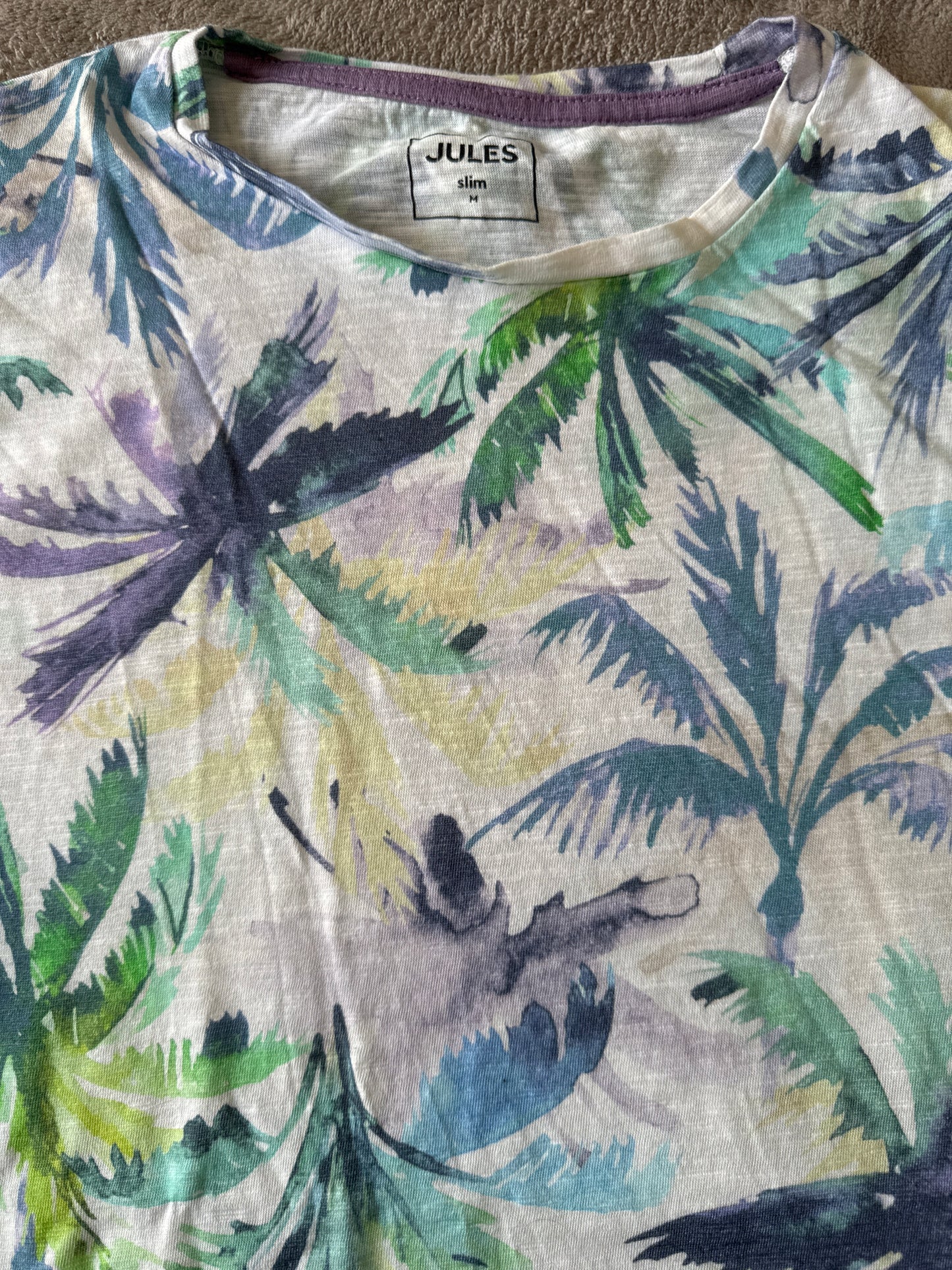 Tee shirt imprimé palmiers