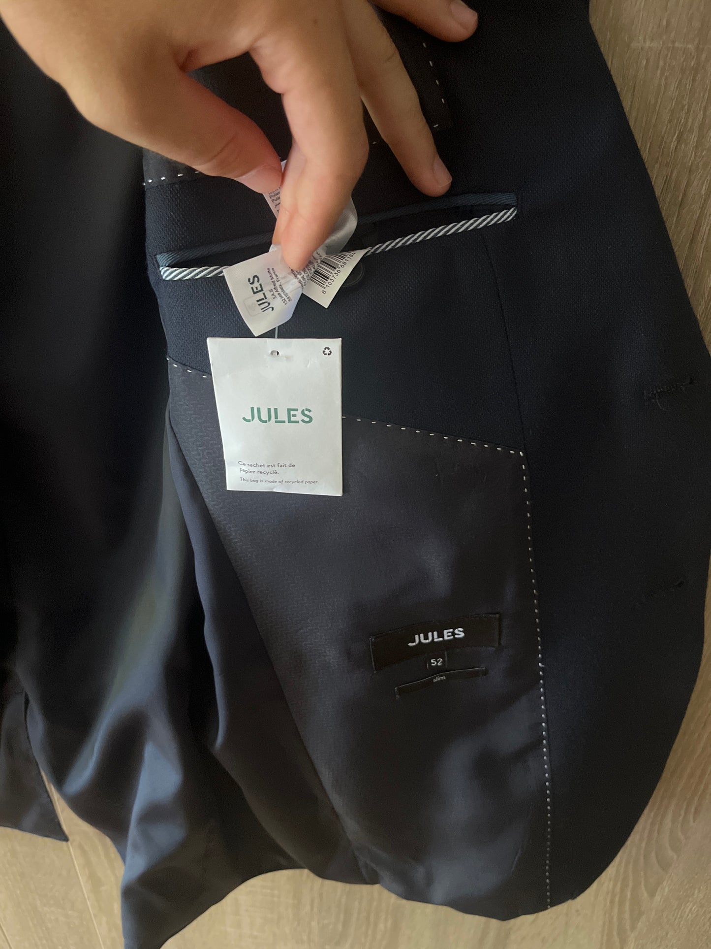 Costume 3 pièces slim - Bleu foncé