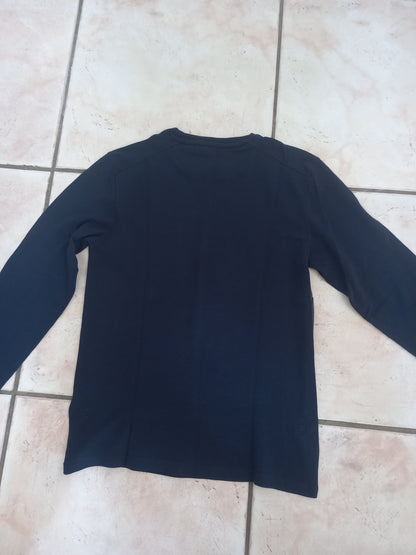 Tee shirt piqué sur poche contrastée
