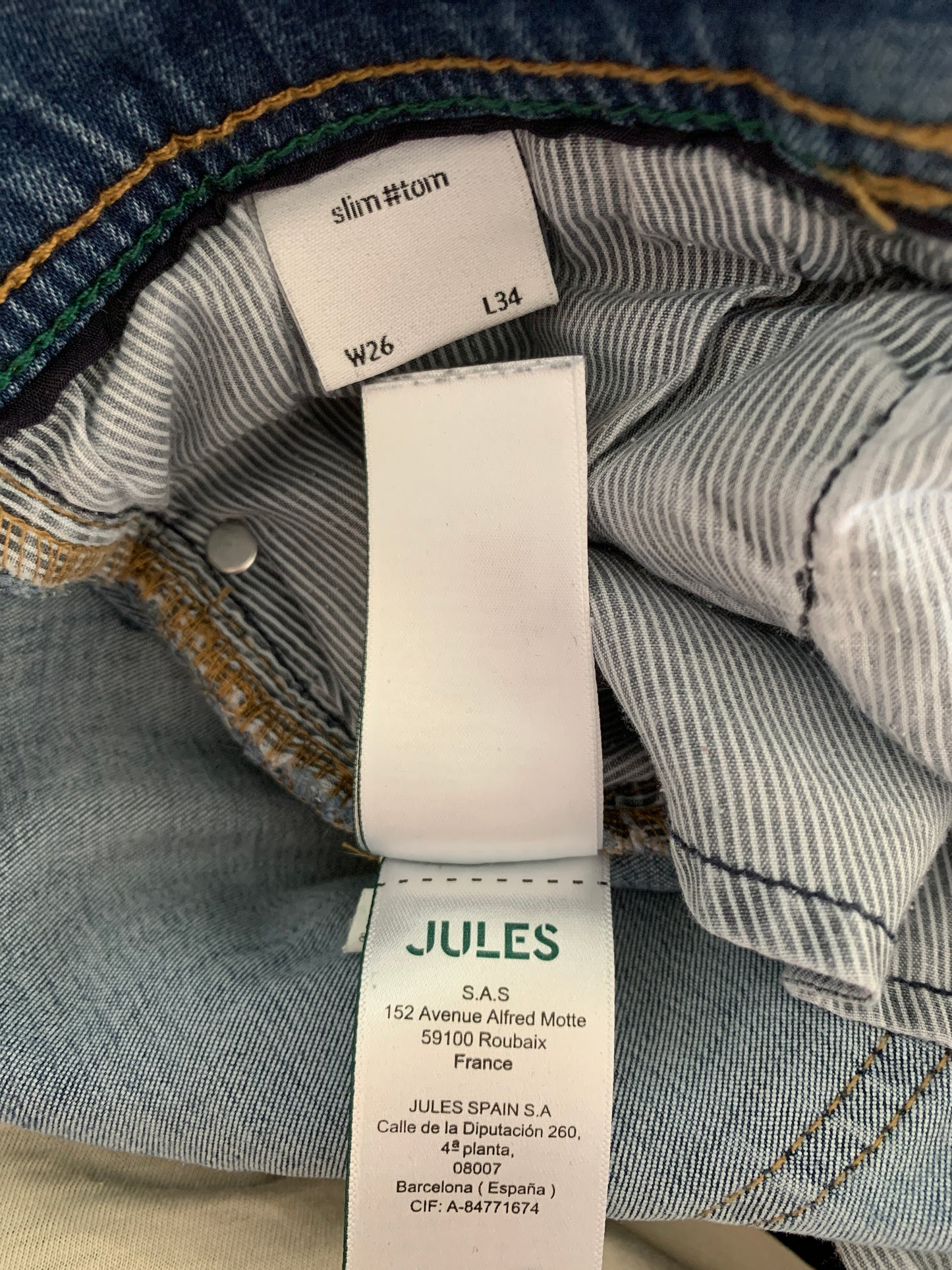 Jean slim #Tom urbanflex 4 longueurs