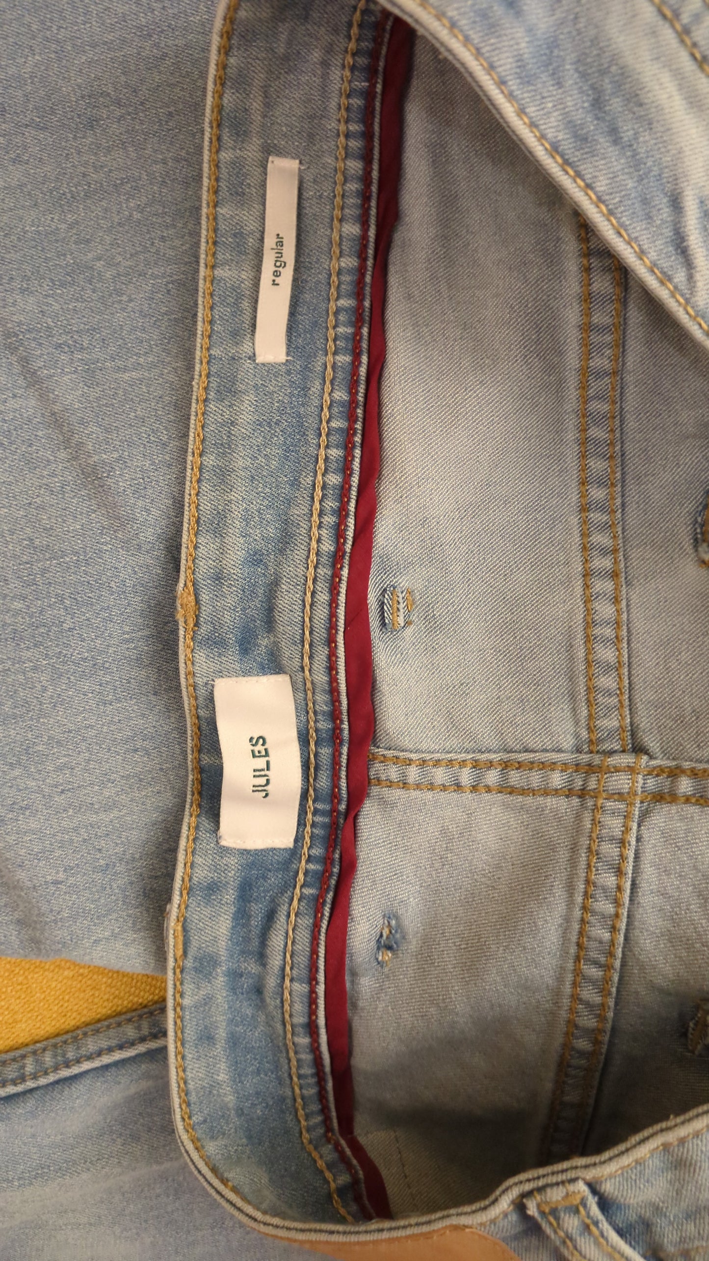 Jean regular en coton et polyester recyclés