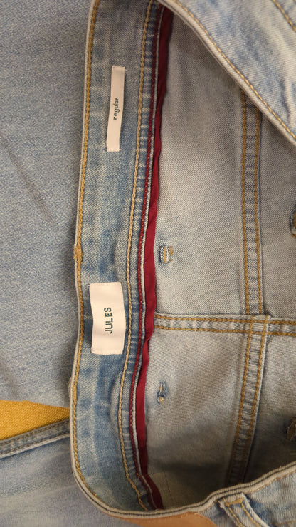 Jean regular en coton et polyester recyclés