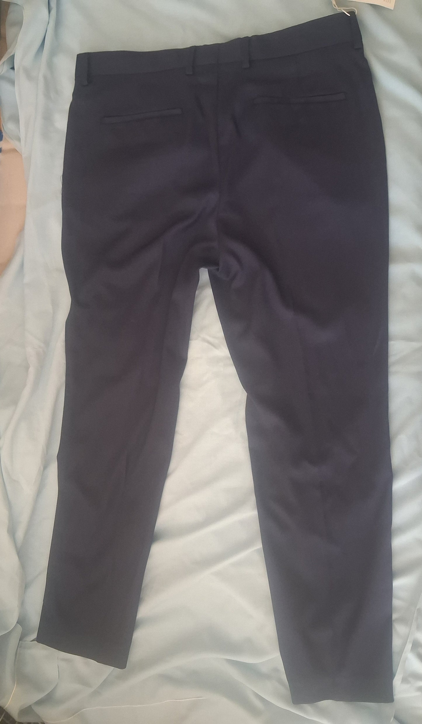 Pantalon costume slim bleu