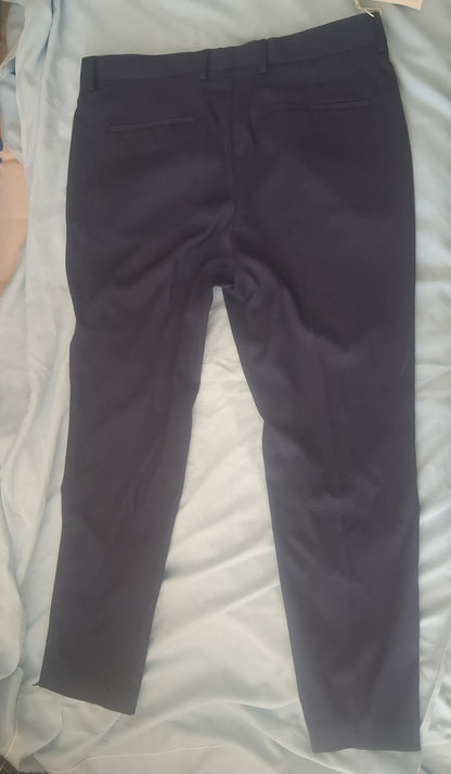 Pantalon costume slim bleu