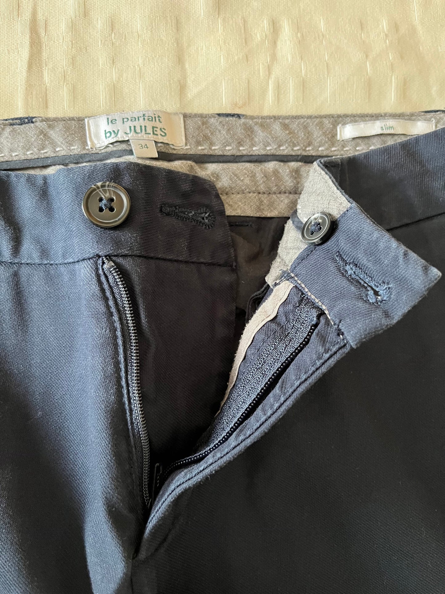 Chino slim bleu T34