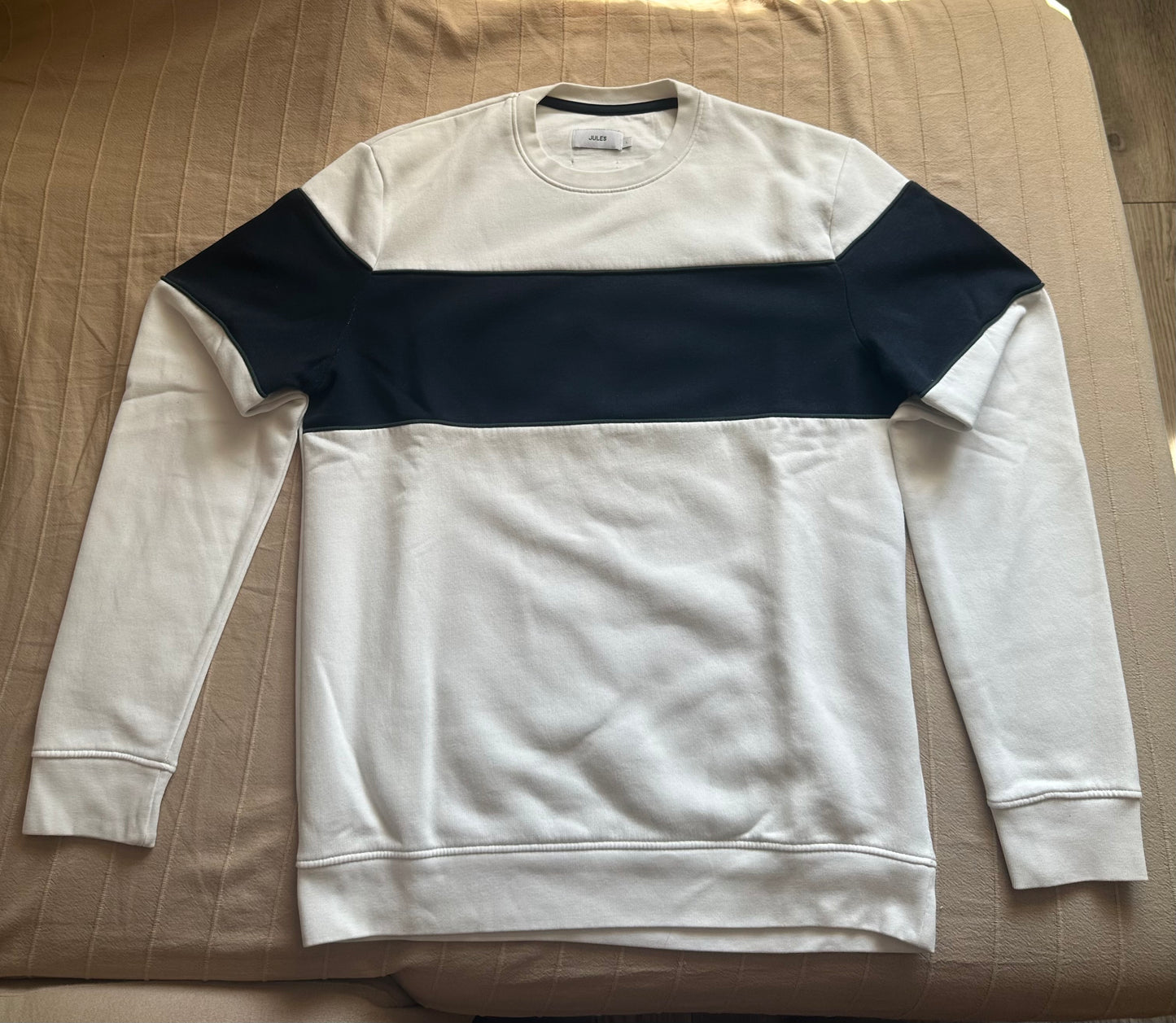Sweat col rond colorblock