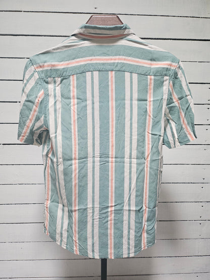 Chemise hawaienne regular à rayures viscose