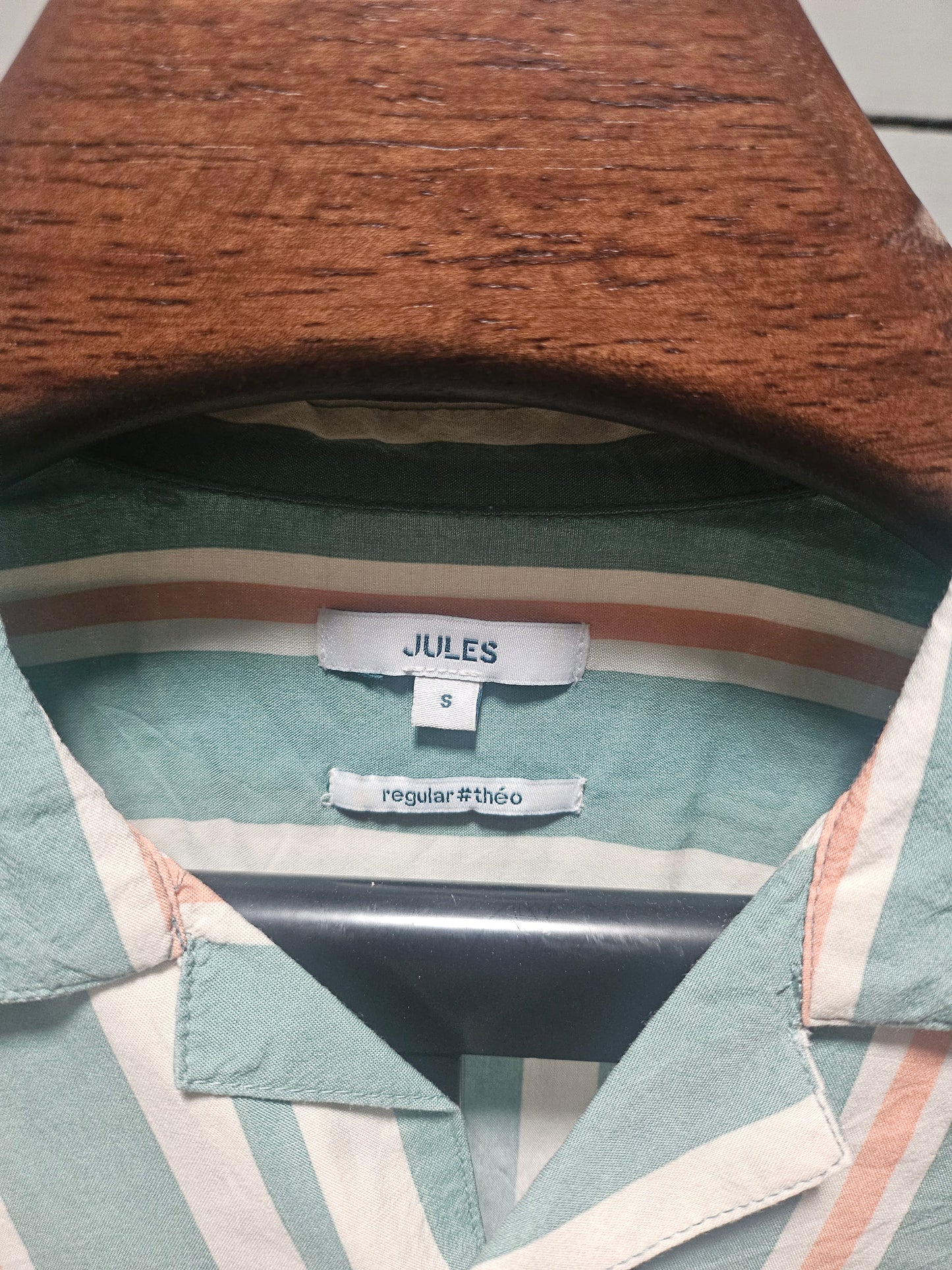 Chemise hawaienne regular à rayures viscose