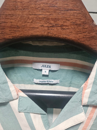 Chemise hawaienne regular à rayures viscose