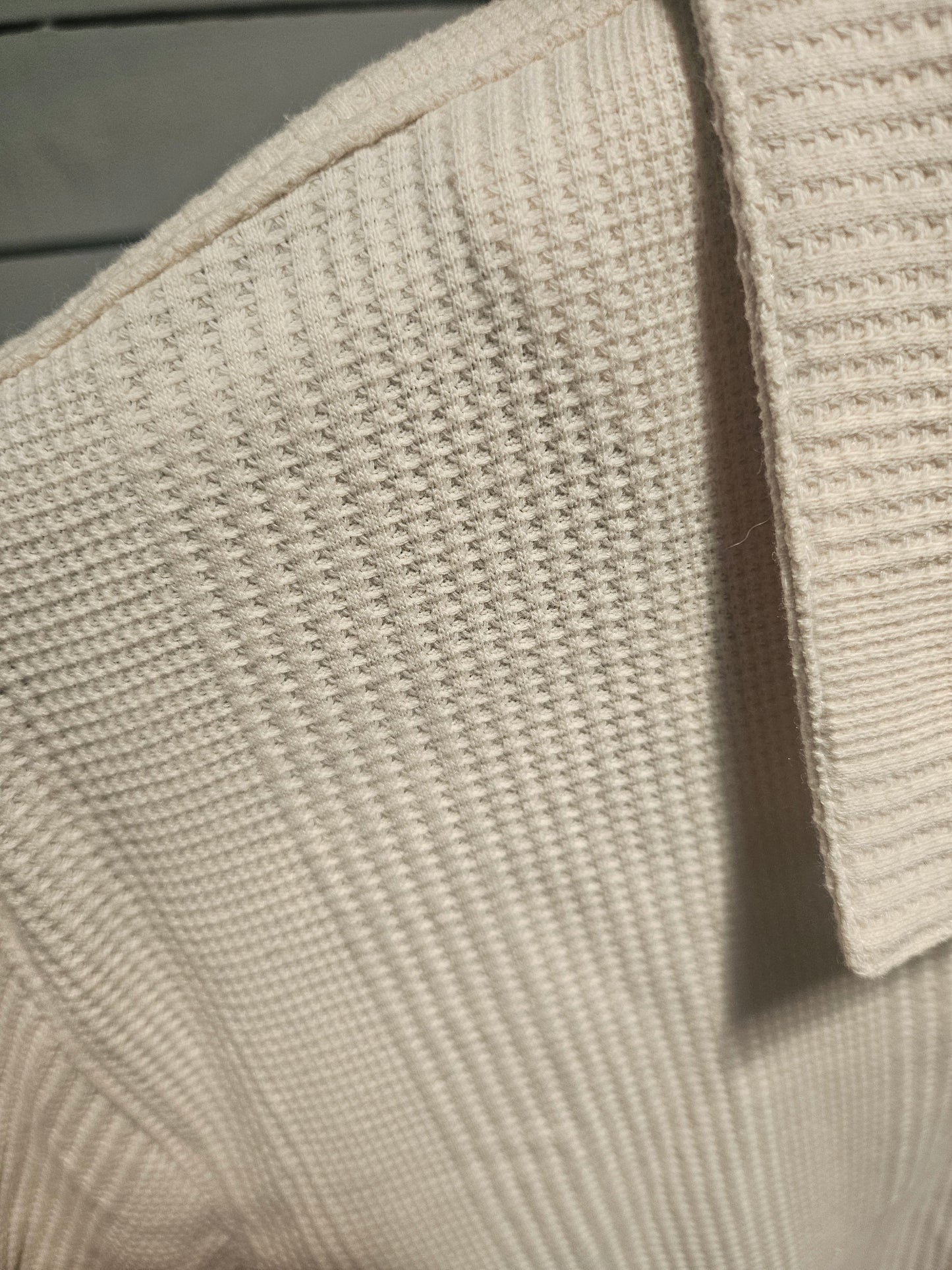 Chemisette en coton matière gaufrée
