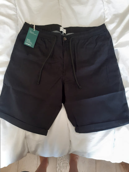 Bermuda chino uni taille élastiquée