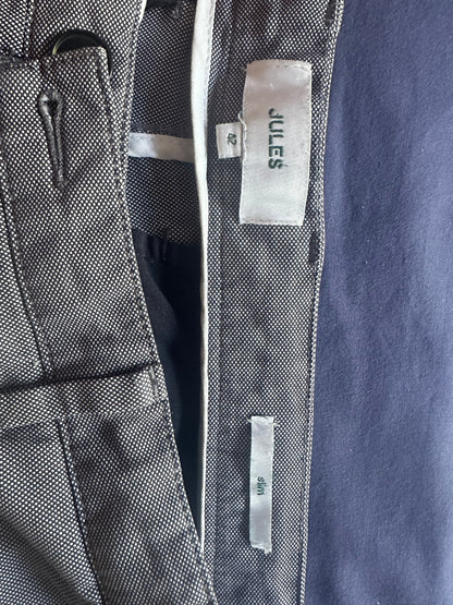 Pantalon chino slim reliefé