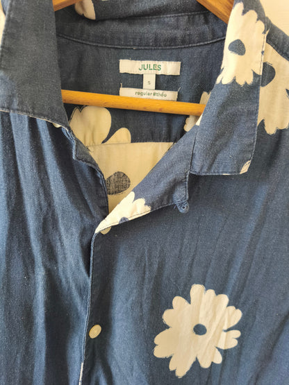 Chemise hawaienne imprimée viscose lin