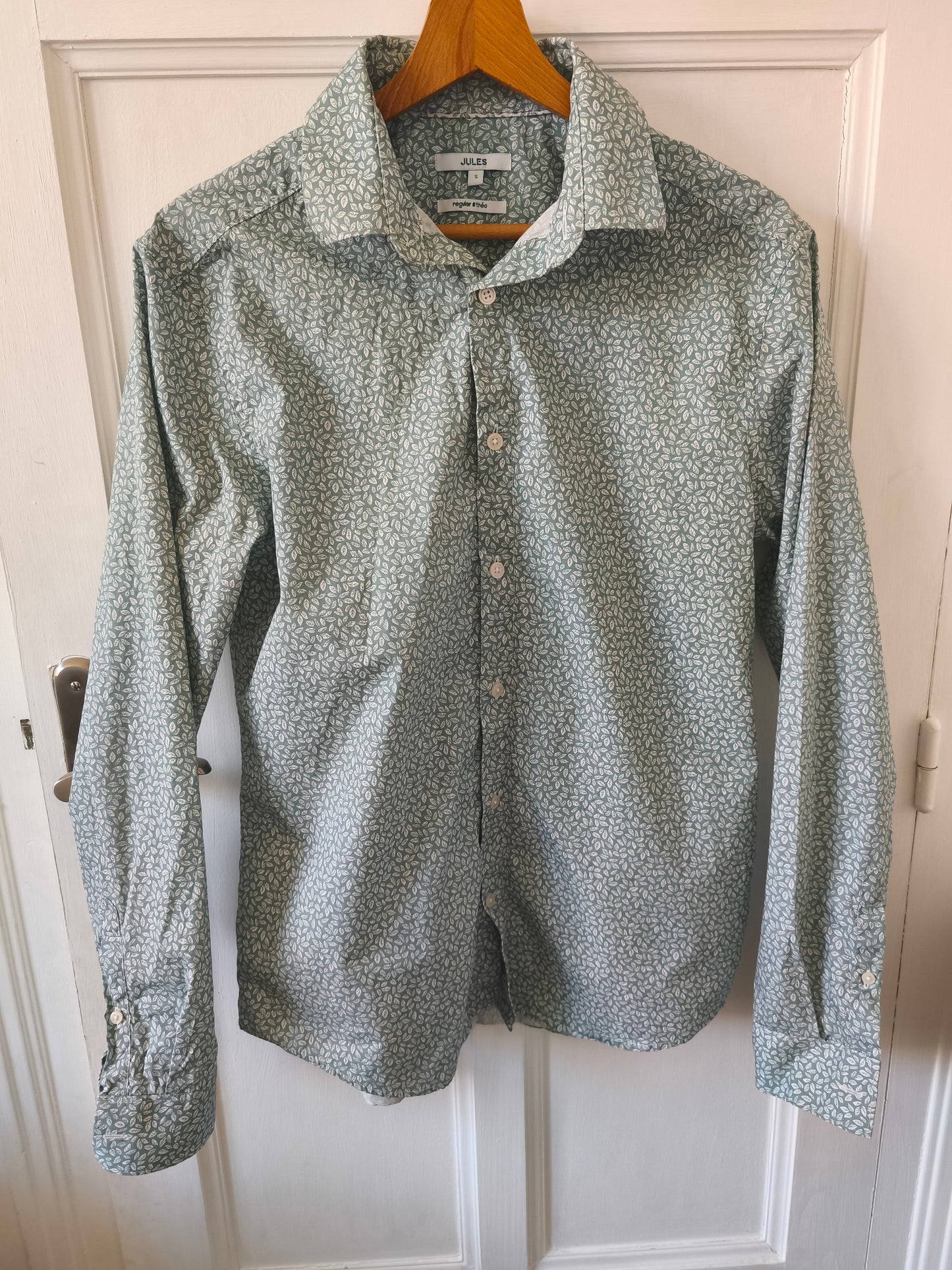 Chemise regular imprimé micro feuille co