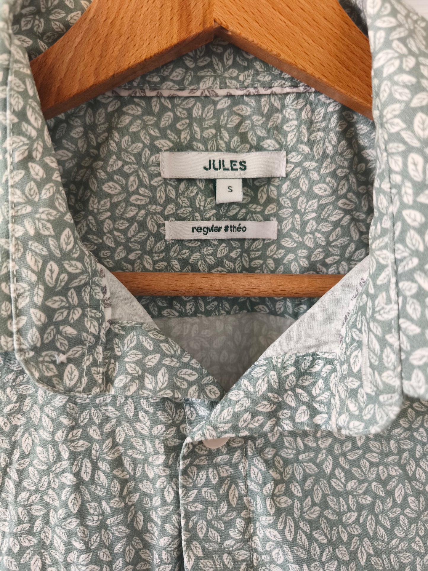 Chemise regular imprimé micro feuille co