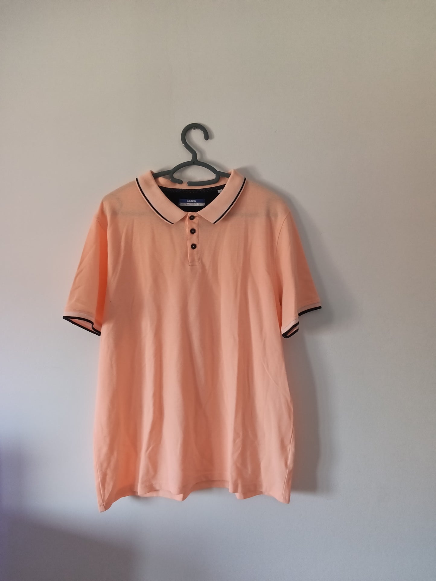 Polo en maille piquée , rayure col et ba
