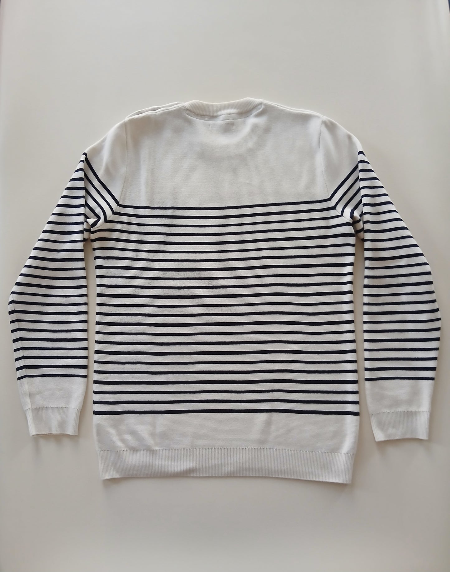 Pull marinière épaule boutonnée