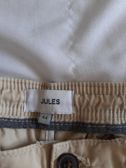 Bermuda chino uni taille élastiquée