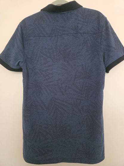 Polo imprimé all over feuillages