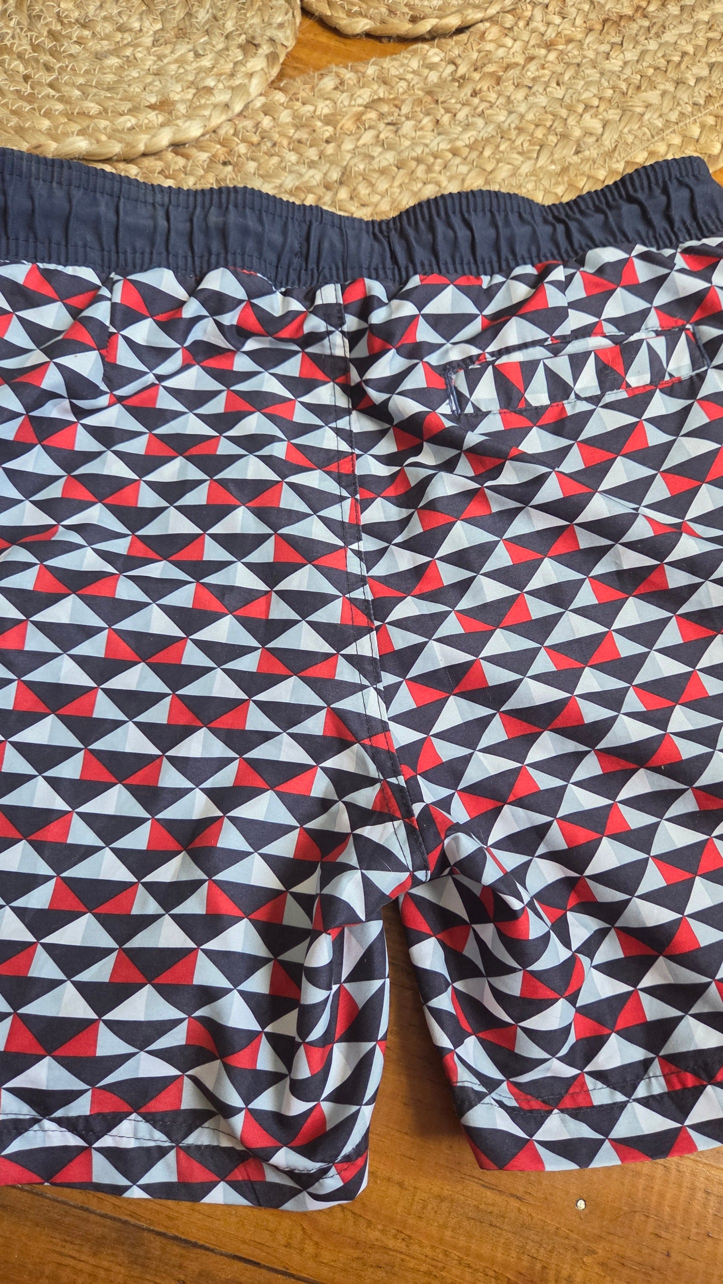 Maillot de bain homme motif géométrique
